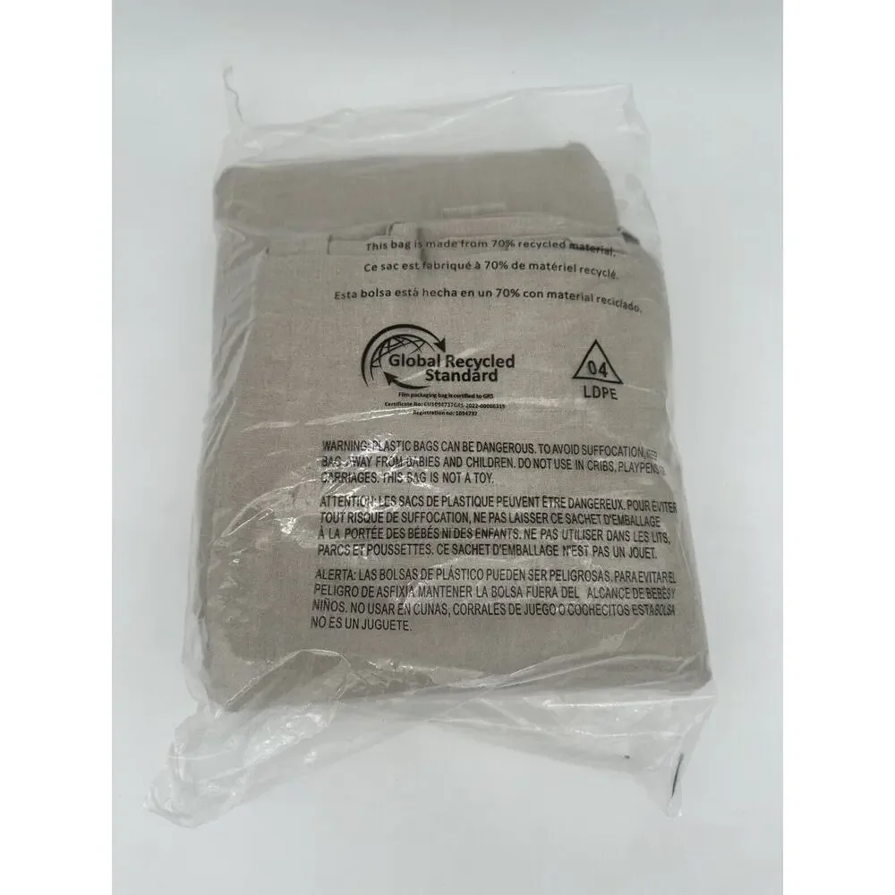 Pottery Barn Classic Belgian Flax 3 In 1 Pole Top Dark Flax Linen 100x84 Curtain